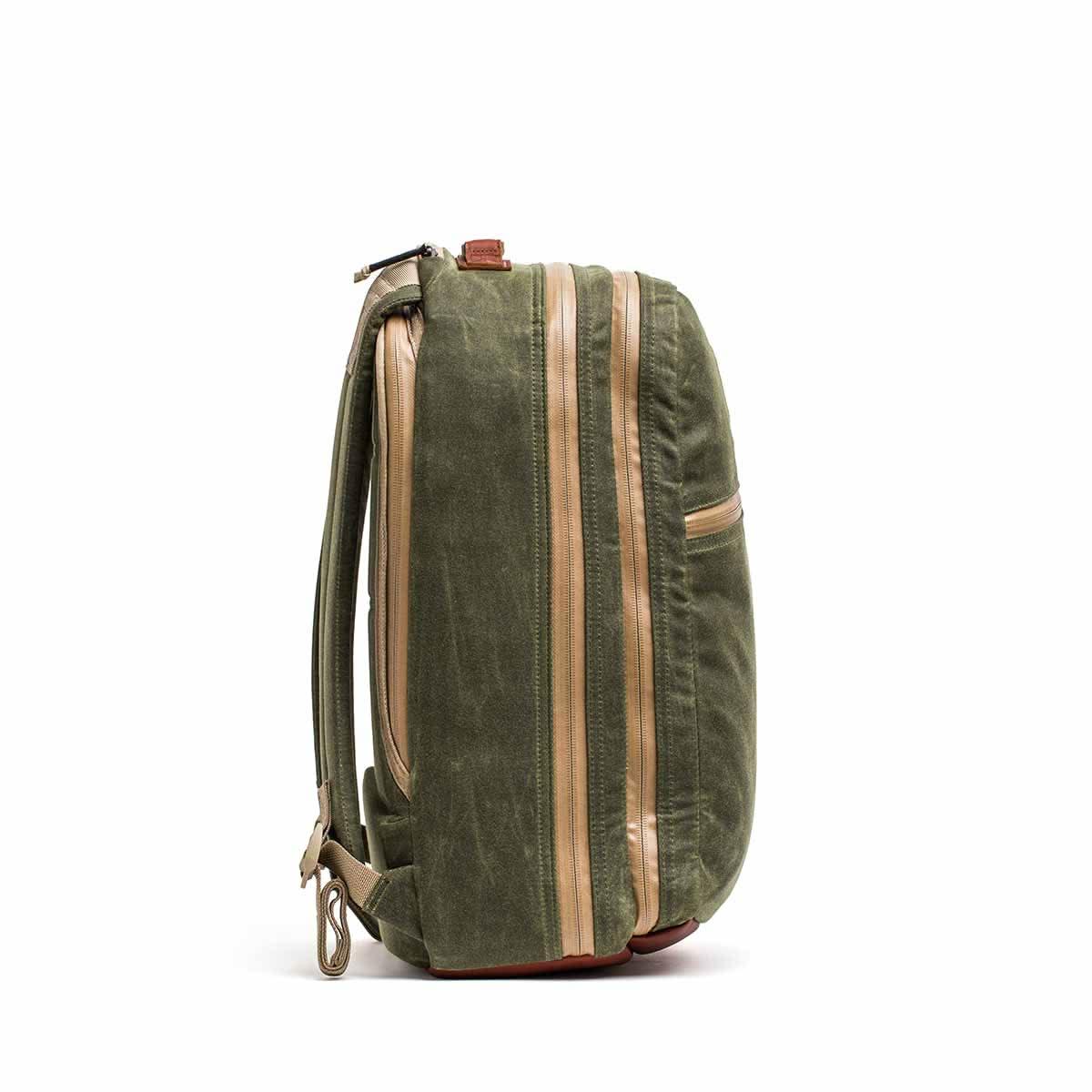 Double Compartment Bullet Ruck - Heritage Waxed Canvas - 18L - Image 8