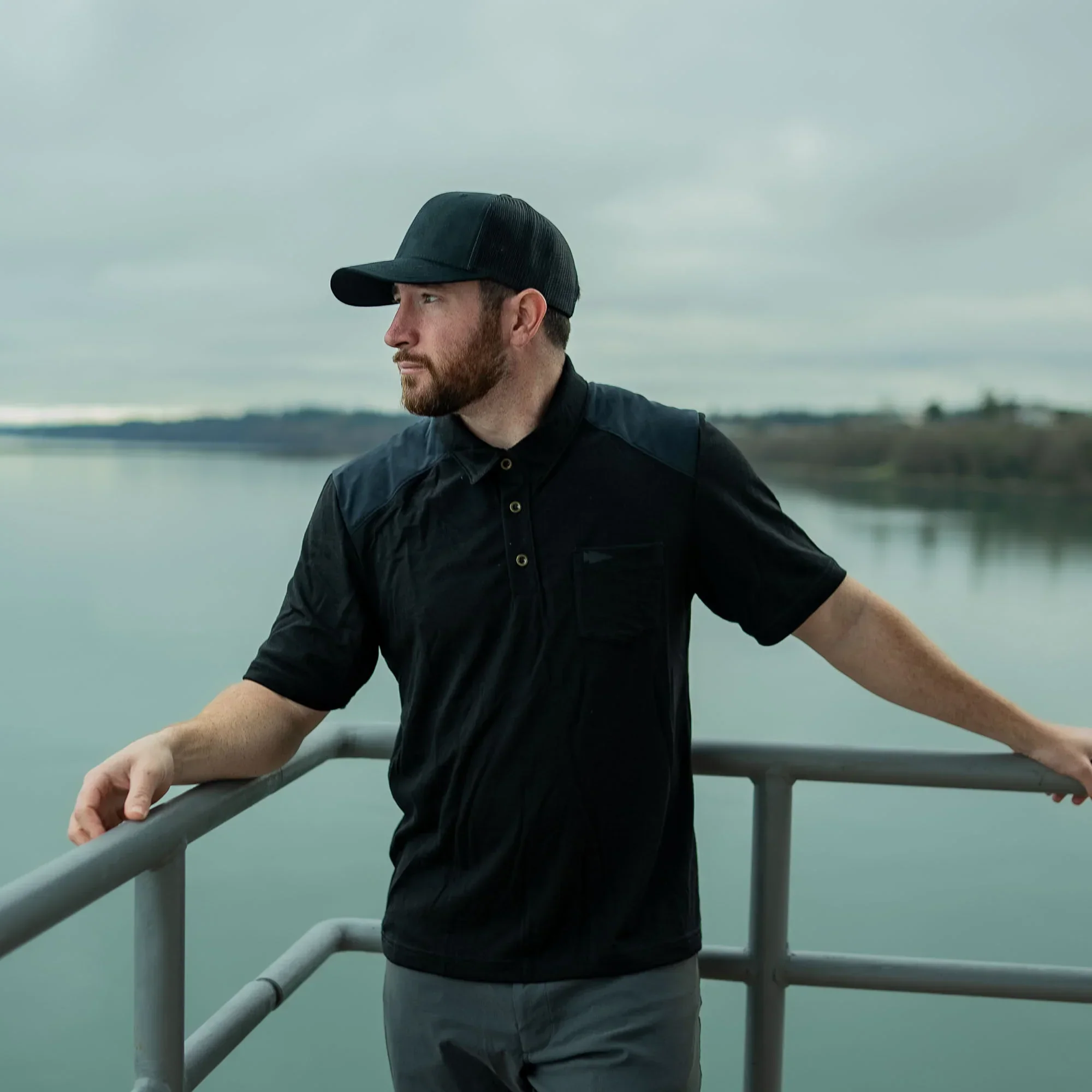 Men's Commando Polo - Merino Wool - Image 10