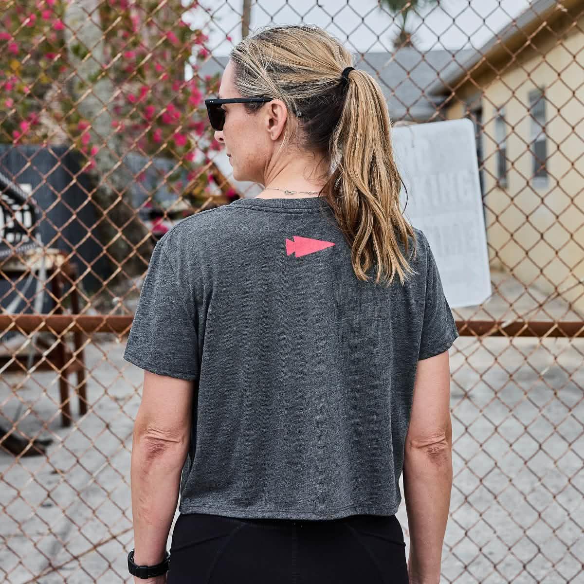 Women's Cropped Tee - Poly-Blend - Image 4