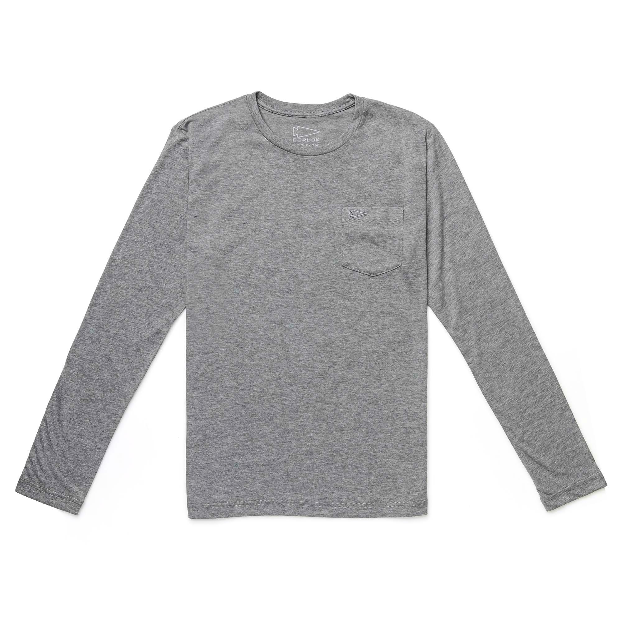 Men's Long Sleeve Pocket Tee - Tri-BlendX - Image 7